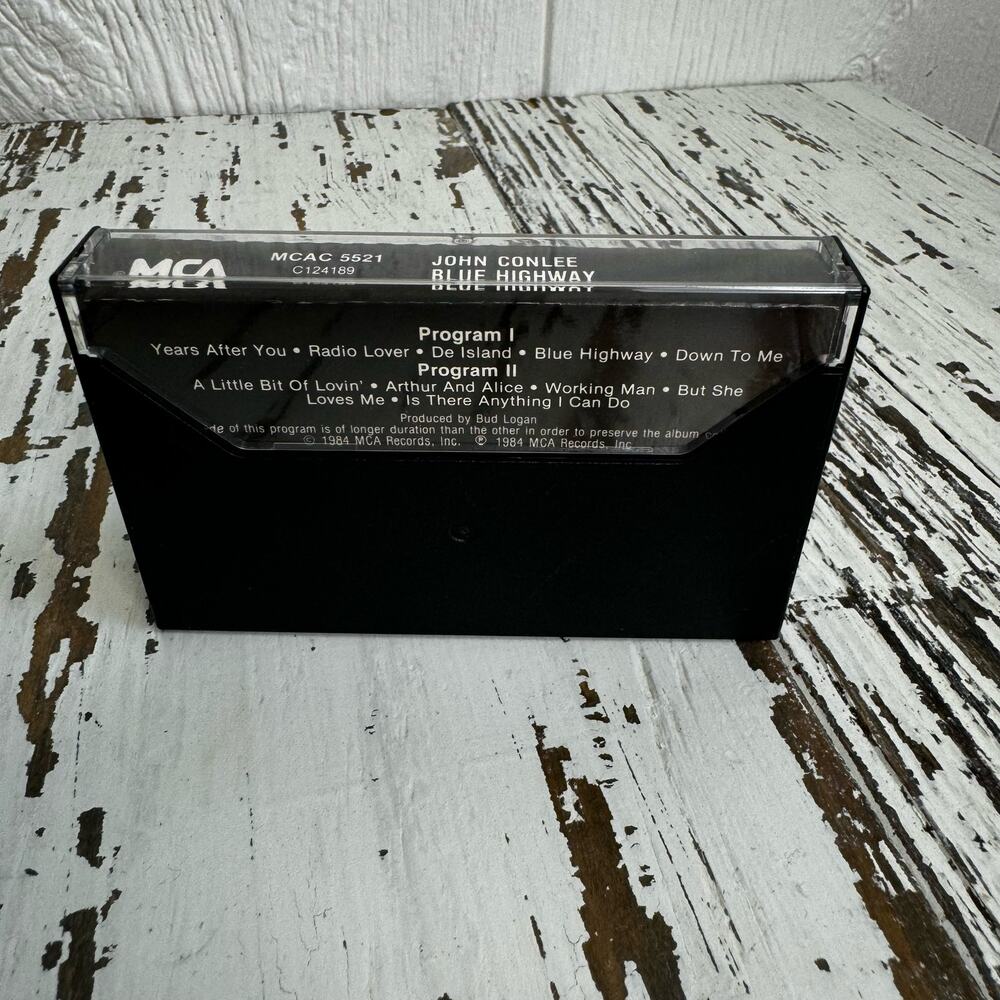 John Conlee Blue Highway 1984 Cassette Tape C124189 MCA Records USA Country Vtg - Picture 2 of 5